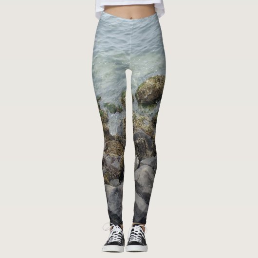 Felsen am Meer Leggings (Vorderseite)