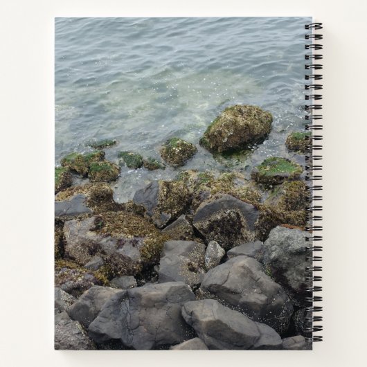 Felsen am Meer Notizblock (Rückseite)