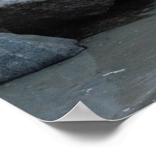 Felsen am Ozean-Poster Poster (Ecke)