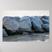 Felsen am Ozean-Poster Poster (Vorne)
