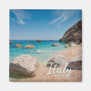 Felsen am Strand Cala Mariolu auf Sardinien, Itali Magnet