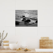Felsen am Strand Foto 88 Poster (Küche)
