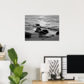 Felsen am Strand Foto 88 Poster (Heimbüro)