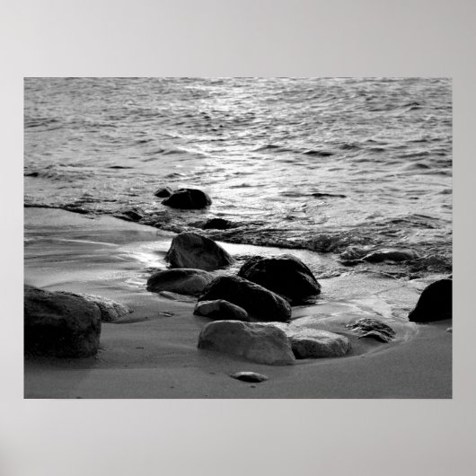 Felsen am Strand Foto 88 Poster (Vorne)