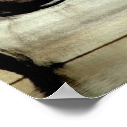 Felsen am Watson Lake Poster (Ecke)