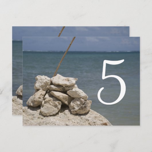 Felsen an der Tischnummer (Vorne/Hinten)