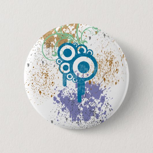 Felsen an! Schmutz-Regeln! Button (Vorderseite)
