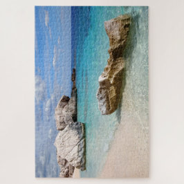 Felsen an Strand Calas Mariolu, Sardinien Puzzle
