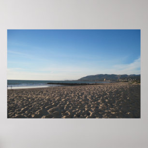 Felsen-Anlegestelle auf Ventura-Strand Poster