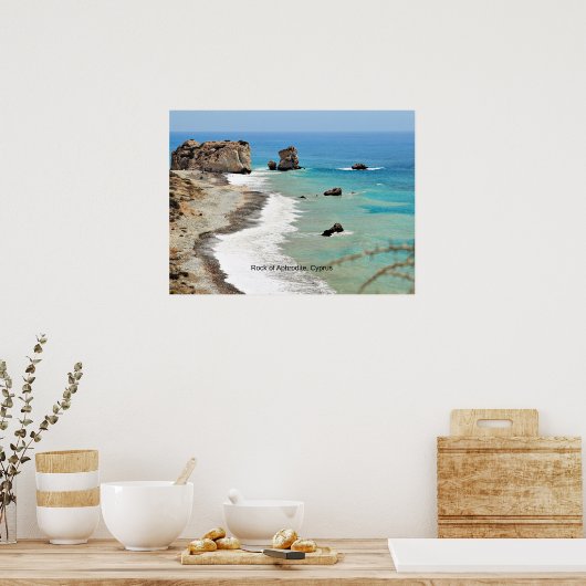 Felsen Aphrodite, Zypern, Poster (Küche)