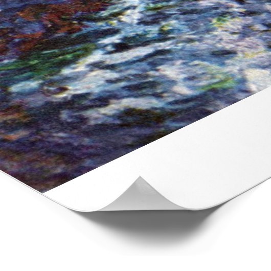 Felsen auf Belle-Ile von Claude Monet Poster (Ecke)