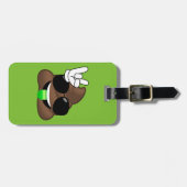 Felsen auf Emoji kacken Gepäckanhänger (Vorderseite horizontal)
