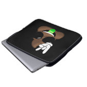 Felsen auf Emoji kacken Laptopschutzhülle (Vorne Knopf)