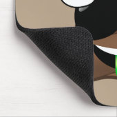 Felsen auf Emoji kacken Mousepad (Ecke)