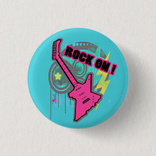 Felsen auf Knopf Button