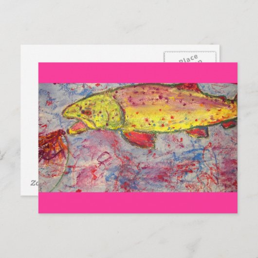 Felsen auf Regenbogen Postkarte (Vorne/Hinten)