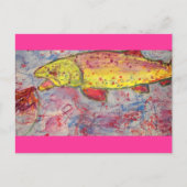 Felsen auf Regenbogen Postkarte (Vorderseite)