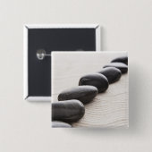 Felsen auf Sand Button (Vorne & Hinten)