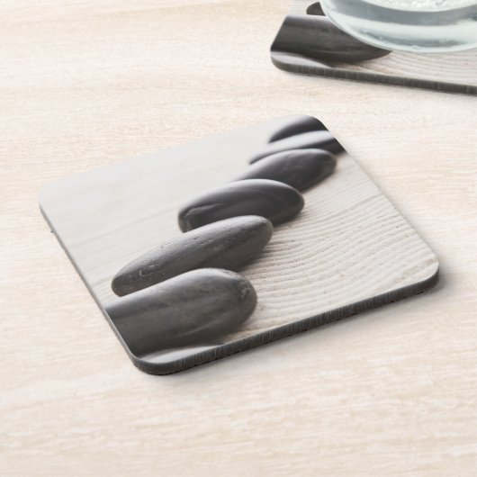 Felsen auf Sand Getränkeuntersetzer (Linke Seite)