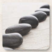 Felsen auf Sand Getränkeuntersetzer (Vorderseite)