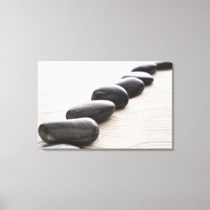 Felsen auf Sand Leinwanddruck