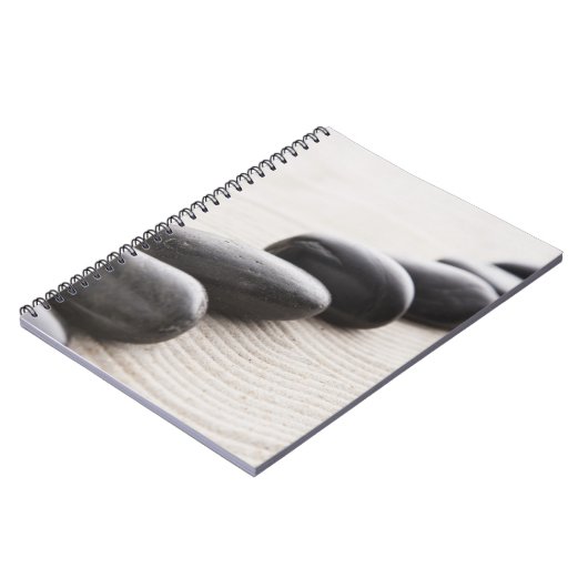 Felsen auf Sand Notizblock (Linke Seite)