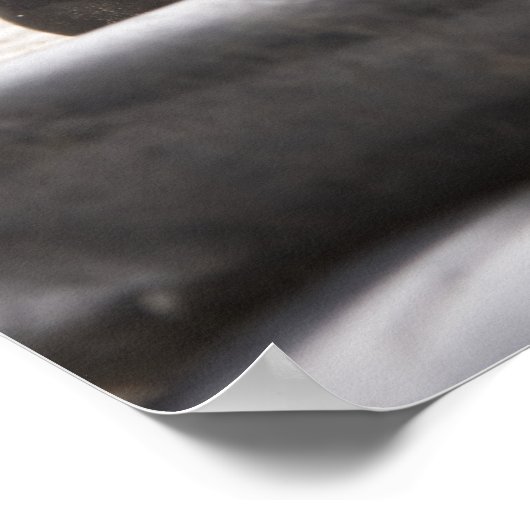 Felsen auf Sand Poster (Ecke)