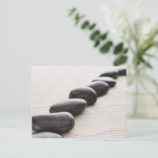 Felsen auf Sand Postkarte (Stehend Vorderseite)