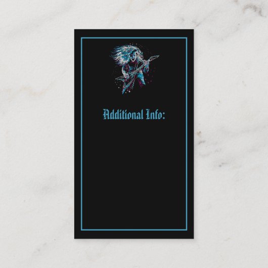 Felsen auf Schwermetall 2 Visitenkarte (Rückseite)