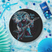 Felsen auf Schwermetall Pappteller (Party)