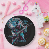 Felsen auf Schwermetall Pappteller (Party)