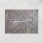 Felsen-Bau Visitenkarte (Rückseite)