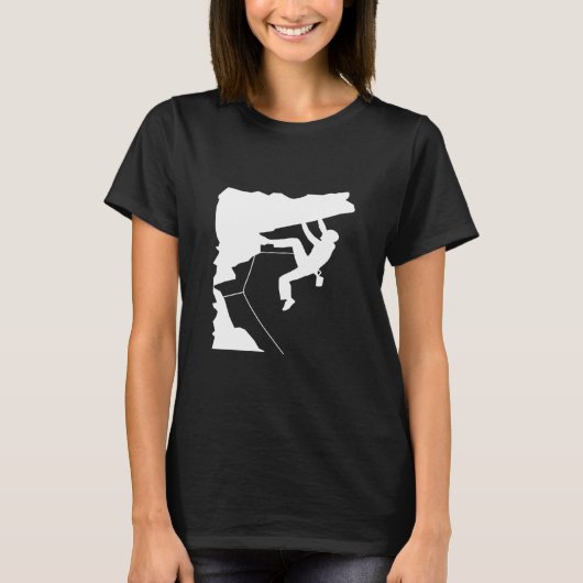 Felsen Bergsteigen Klettersteig Bergsteigen Bergst T-Shirt (Vorderseite)