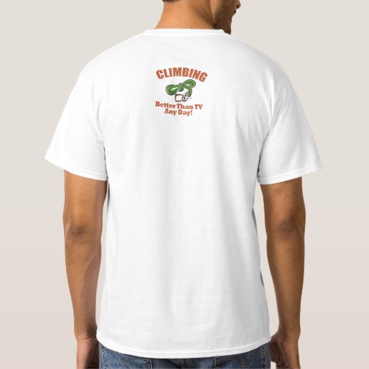 Felsen, Bergsteigen T-Shirt (Rückseite)