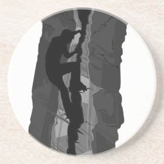 Felsen-Bergsteiger Bouldering Untersetzer