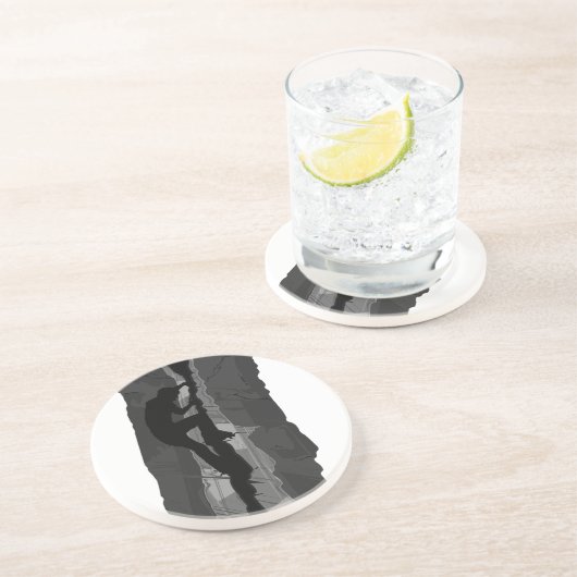 Felsen-Bergsteiger Bouldering Untersetzer (Seite)