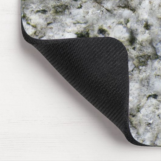 Felsen-Beschaffenheits-Weiß-Granit Mousepad (Ecke)