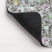 Felsen-Beschaffenheits-weißer Granit mit Mousepad (Ecke)