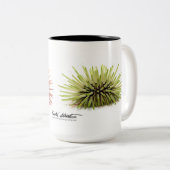 Felsen-Bohren Seeigel, Echinometra mathaei Zweifarbige Tasse (VorderseiteRechts)