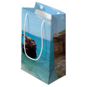 Felsen-Brücke am Strand, Puerto Rico, Cabo Rojo Kleine Geschenktüte (Vorderseite Schrägansicht)