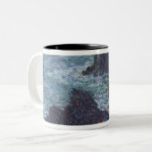 Felsen Claude Monets | am Belle-Ile, die wilde Zweifarbige Tasse (Vorderseite Links)