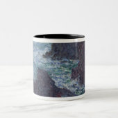 Felsen Claude Monets | am Belle-Ile, die wilde Zweifarbige Tasse (Mittel)