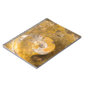 Felsen, der viele Fossilien u. Ammonit-Foto Notizblock (Linke Seite)