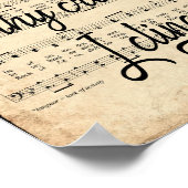 Felsen des Alters Vintag Hymn Poster (Ecke)