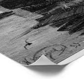 Felsen des kleinen Orphans am Yangtse Poster (Ecke)