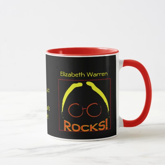 Felsen Elizabeth Waren! Tasse (Rechts)