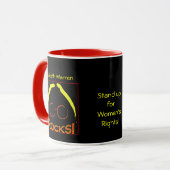 Felsen Elizabeth Waren! Tasse (Vorderseite Links)