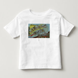 Felsen-Fälle - große Buchstabe-Szenen Kleinkind T-shirt
