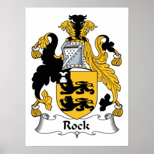 Felsen-Familienwappen Poster