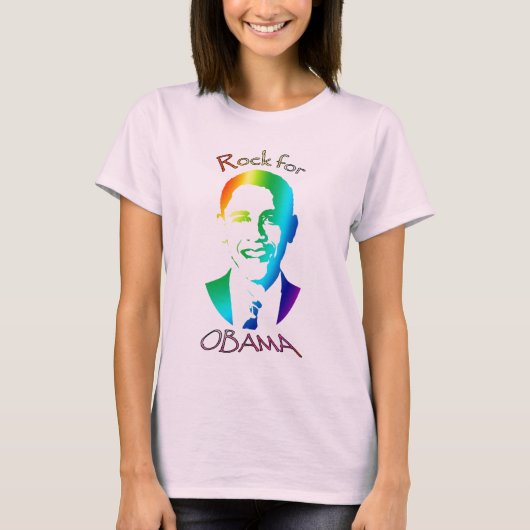 Felsen für Obama T-Shirt (Vorderseite)